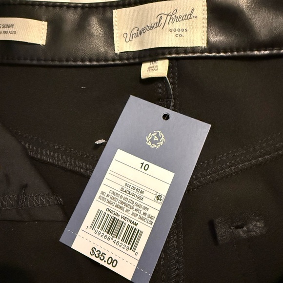 Universal Thread Black Faux Leather Pants - Picture 3 of 3